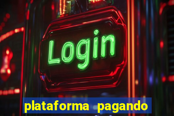 plataforma pagando bem hoje